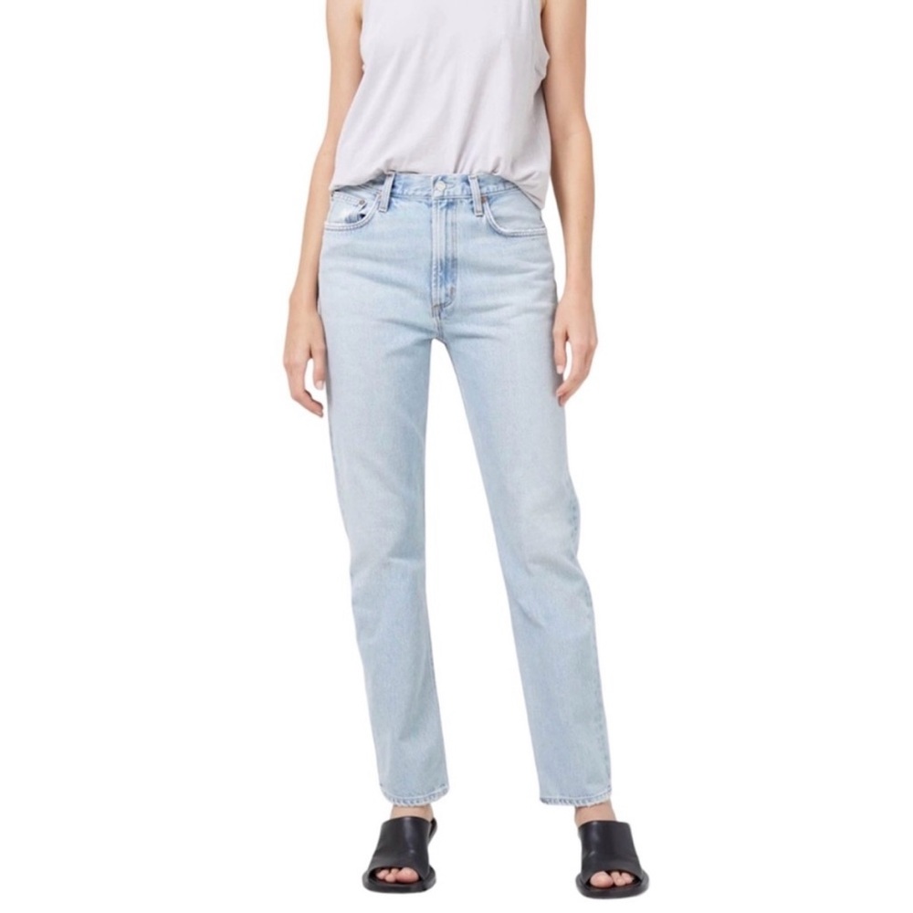 AGOLDE MIA HIGH WAIST STRAIGHT LEG ORGANIC COTTON JEANS